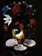 Still-Life with Shell Fountain and Flowers Juan de Espinosa